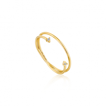 Gold Shimmer Double Ring