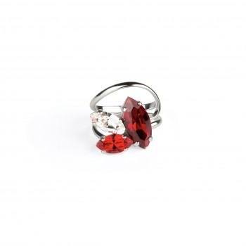 Adjustable Ring Eve Rosso