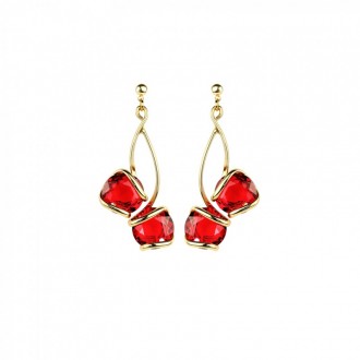 Earrings Cherry Red