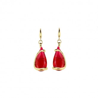 Boucles d'oreilles Florence Red Small