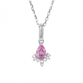 Necklace Tiphaine pink sapphire