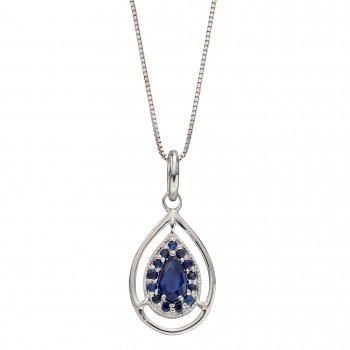 Necklace Eva blue sapphire
