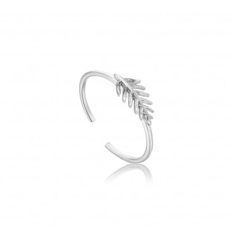 Silver Small Palm Adjustable Ring