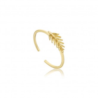 Gold Small Palm Adjustable Ring