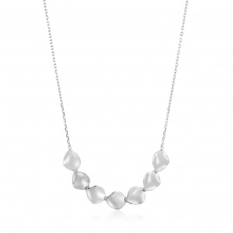 Silver Crush Multiple Discs Necklace