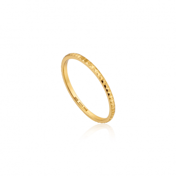 Gold Texture Band Ring