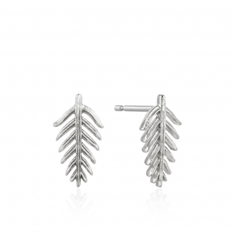Silver Palm Stud Earrings