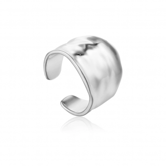 Silver Crush Wide Adjustable Ring