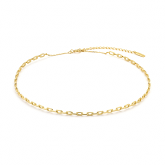 Gold Chain Solid Choker