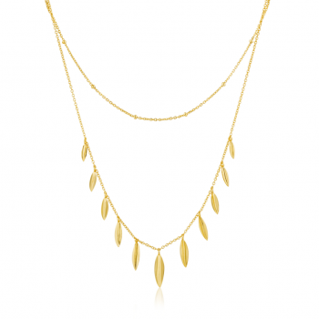 Collier Leaf Double