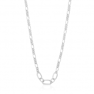 Silver Figaro Chain Necklace