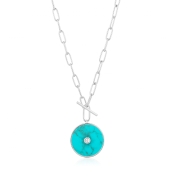 Collier Turquoise T-bar