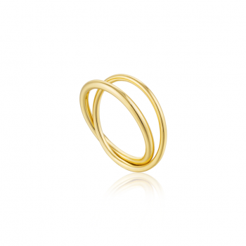 Gold Modern Double Wrap Ring
