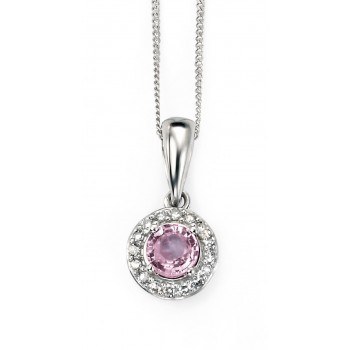 Necklace Caia pink sapphire
