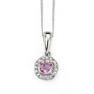 Necklace Caia pink sapphire