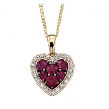 Necklace Lison Ruby