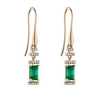 Earrings Leana Emerald