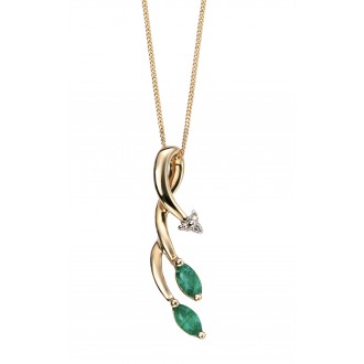 Necklace Prune Emerald