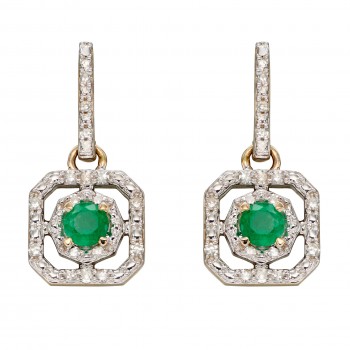 Earrings Théophilia Emerald