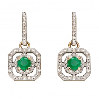 Earrings Théophilia Emerald