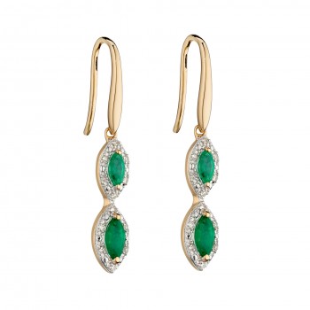 Earrings Lio Emerald