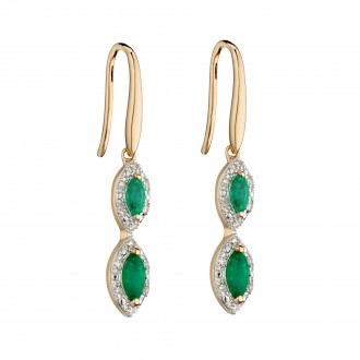 Earrings Lio Emerald